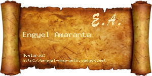 Engyel Amaranta névjegykártya